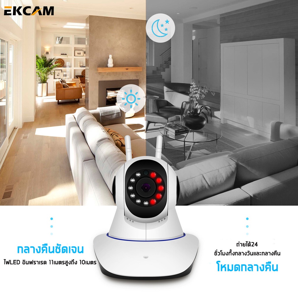 🔥5Gระยะไกล🔥V380 PRO กล้องวงจรปิด wifi 5MPชัดเจ๋ม CCTV 5เสา+5Gเทคโนโลยีใหม่ สัญญาณที่ดีขึ้นและราบรื่นขึ้ ฟรีอะแดปเตอร์