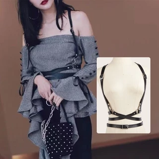 สายรัดเข็มขัดหนังสําหรับสตรีเซ็กซี่ สายรัดตัว สายเข็มขัด