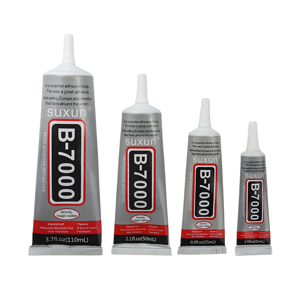 Suxun B7000 กาวใส 9 มล. 15 มล. 50 มล. สําหรับซ่อมแซมโทรศัพท์ กระจก พลาสติก DIY B-7000
