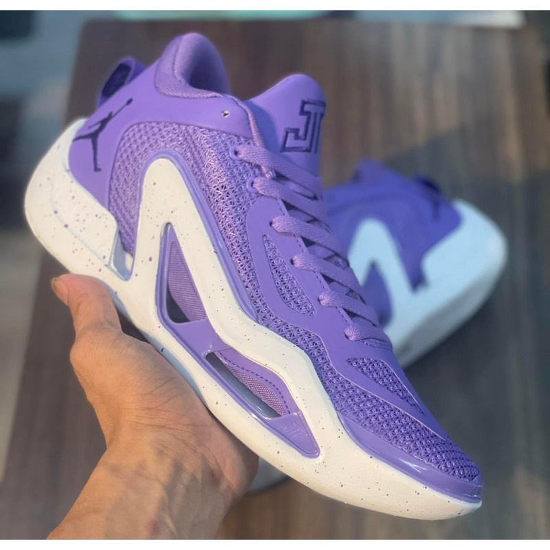 Jordan Tatum 1 สีม่วง (คุณภาพสูงสุด) ฟรีถุงเท้า Sports