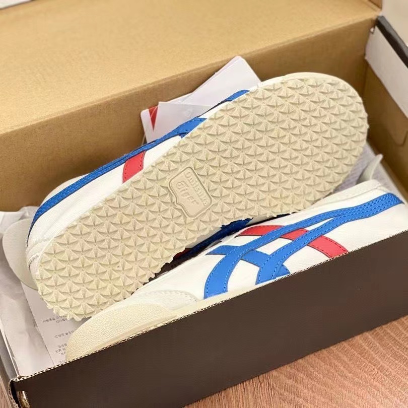 Onitsuka ญี่ปุ่นน้ําหนักเบากีฬารองเท้าลําลองผ้าใบ Lazy Lace-Free ผู้ชายผู้หญิงรองเท้า