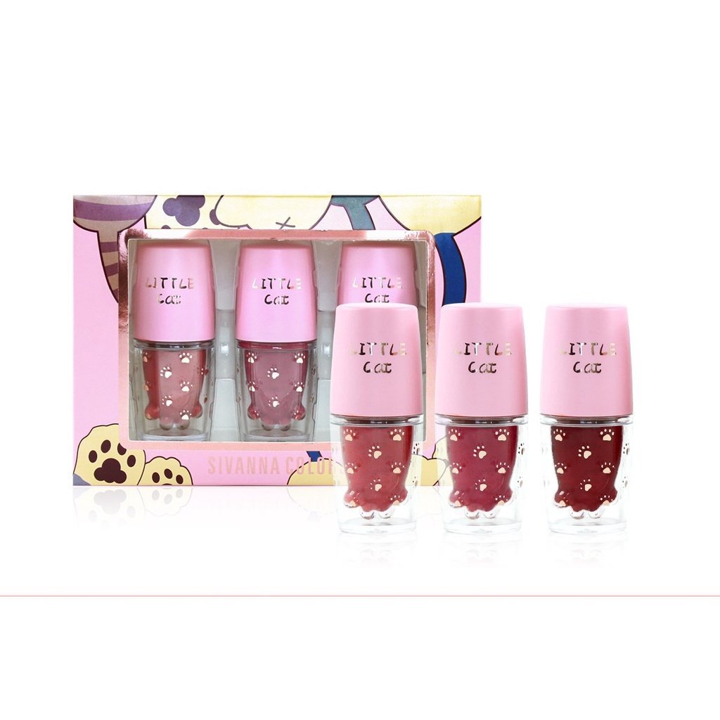 ของแท้·ส่งด่วน·ถูก Sivanna Colors Super-Smooth Velvet Liquid Lip Set #HF5055 : ซีเวนน่า ลิป เซท x 1 ชิ้น dayse