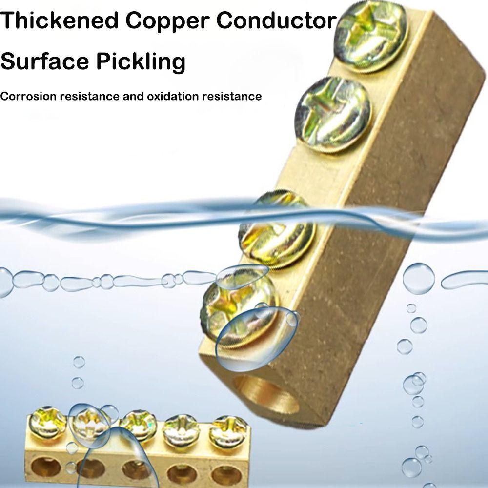 ดีติ้ง บล็อกเทอร์มินอลด่วน,ตัวนํากําลังสูงทองเหลืองตัวแยกพลังงานสูง, ขั้วต่อไฟฟ้าประกบขนาดกะทัดรัดขั้วต่อสายไฟไฟฟ้า - รูปที่ 5