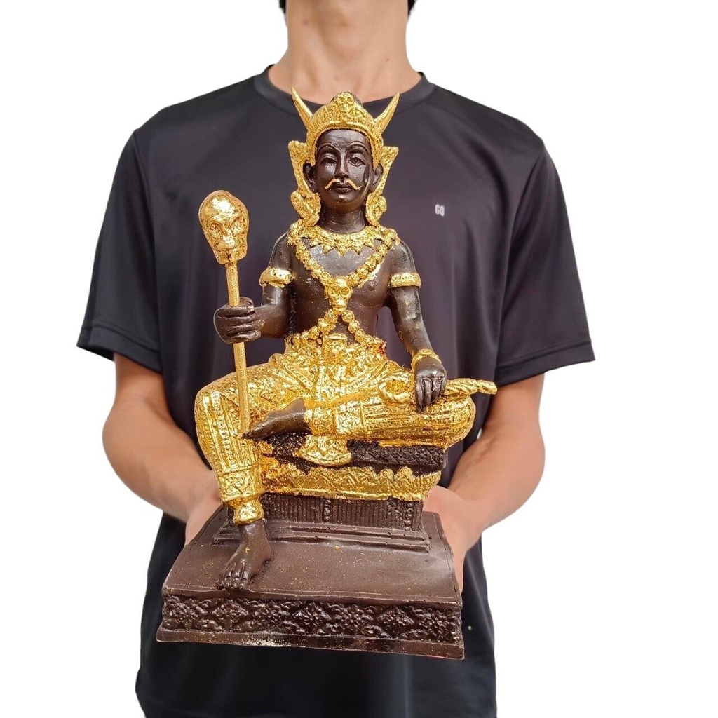 พญายมราช ปิดทอง ขนาด 5 นิ้ว สูง 7 นิ้ว งานเรซิน
