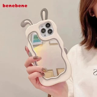Medium Mirror Rabbit Soft Apple Phone Case Back Protection Case เหมาะสําหรับ iphoneCases/iPhone14