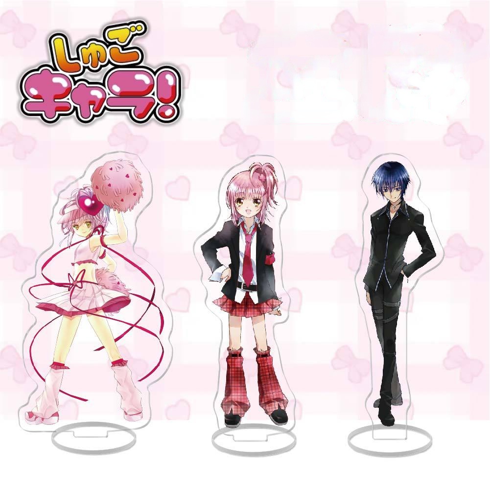 อะนิเมะ Shugo Chara อะคริลิค Hinamori Amu Tsukiyomi Ikuuto รูปจอแสดงผลคอลเลกชันโต๊ะเครื่องประดับ