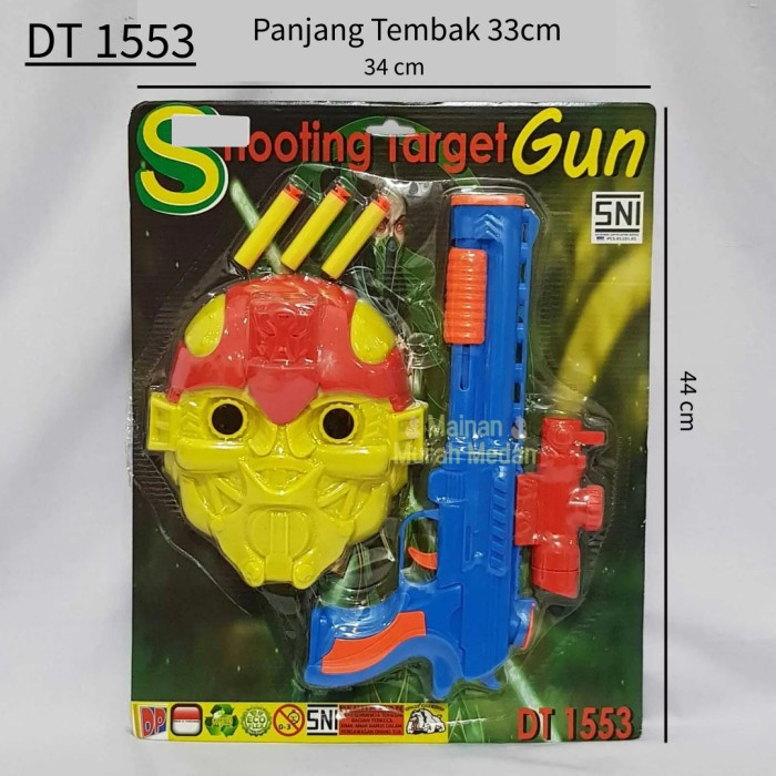 M3 - Foam Bullet Gun Toy Plus Mask DT1553/Mask Shooting Toy