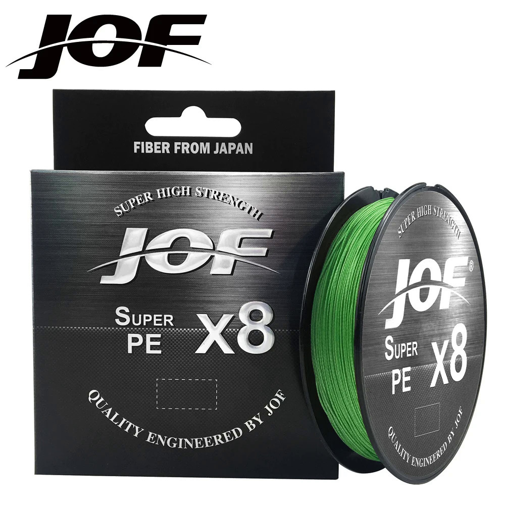 JOF X8 Strong 300M 500M 8 Strand สาน PE สายถัก Multifilament 15LB 20LB 30LB 40LB 50LB 60LB 80LB 100L