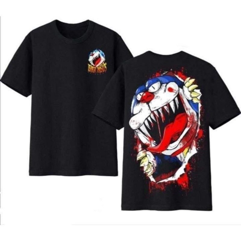 Doraemon Zombie T-shirt เสื้อยืดคอตตอน กระบวนการพิมพ์