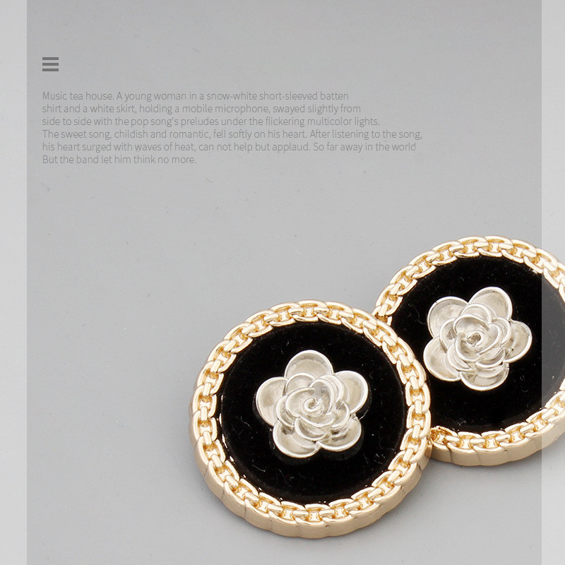 5 ชิ้น 25 มม. Plucked Camellia ปุ่มผู้หญิงเสื้อขนสัตว์ Windbreaker เสื้อกันหนาวคาร์ดิแกนประณีตแฟชั่นดอกไม้ตกแต่งปุ่ม