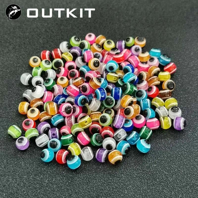 50 ชิ้น/ล็อต Fish Eye ลูกปัดตกปลา 6 มม.8 มม.สีผสม Luminous Carolina Rigs Taxes Rigs ลูกปัดตกปลา DIY ชุดเบสตกปลา