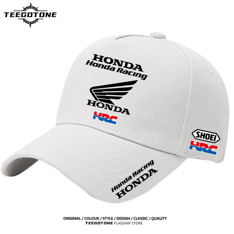 Honda Motorcycle Racing หมวกกลางแจ้งพร้อมหมวกเบสบอลผ้าฝ้ายแบบปรับได้สําหรับผู้ชายและผู้หญิง Street Snapback หมวก Casual Summer Caps