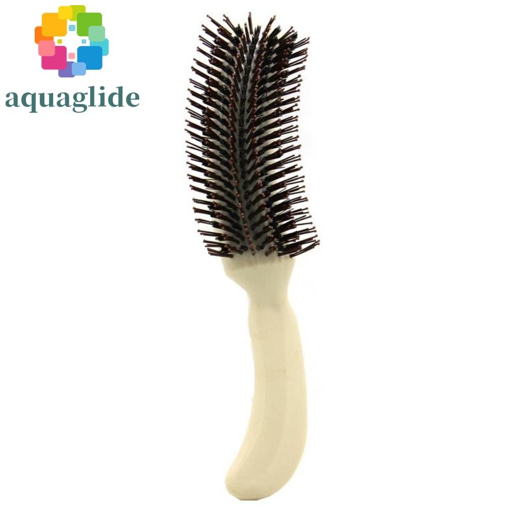 Aquaglide Scalp Massag หวีปุย, หวีพลาสติกรูปตัว S มืออาชีพ, หวีจัดแต่งทรงผมงานแต่ง Anti-Static Anti-slip ทนทาน Frizz แปรงตัดผม