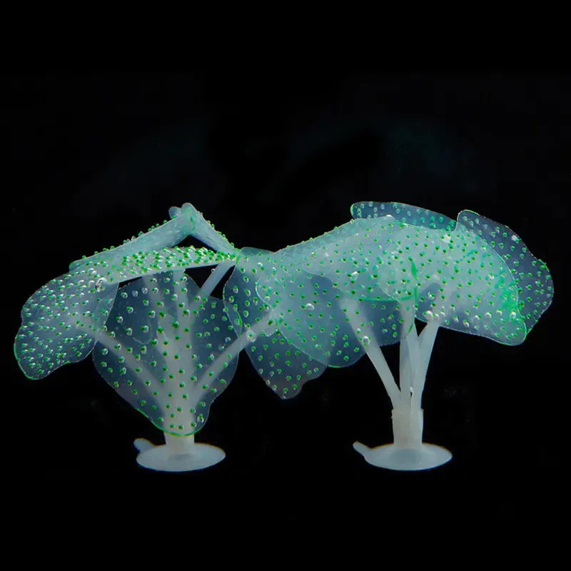 ดอกไม้ทะเลเรืองแสงตกแต่งต้นไม้ประดิษฐ์ตกแต่งตู้ปลาพิพิธภัณฑ์สัตว์น้ําใต้น้ําตกแต่งหญ้า - รูปที่ 3