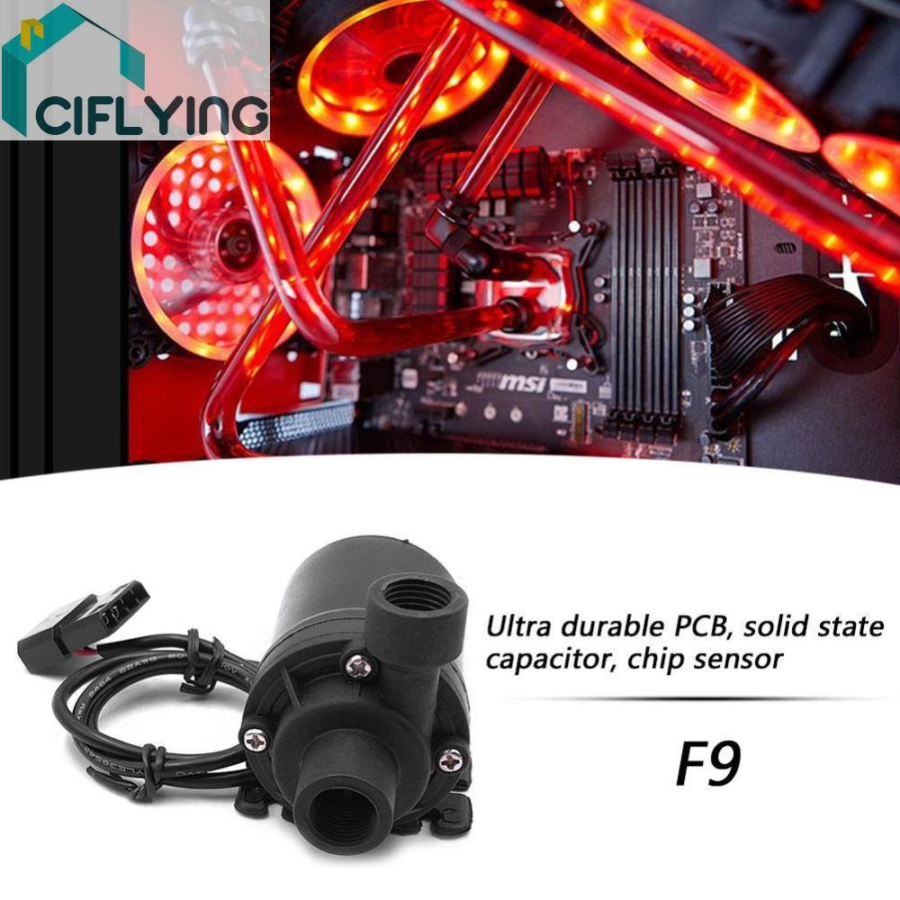 F9 12V ปั๊มน้ํา Molex 4 Pin Connector สําหรับ PC CPU Water Cooling System 9W [Ciflying.th]