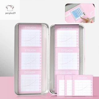Pengatao09 แม่เหล็กเปล่ากล่องเก็บขนตาปลอม 6 Diskettes ที่วางขนตาปลอมคอนเทนเนอร์ Travel พาเลท Lash Holder ใหม่