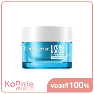 Neutrogena Hydro Boost Nourishing Gel Cream 50g นูโทรจีนา เจลครีมฟื้นบำรุงความชุ่มชื้นให้ผิว สำหรับผิวแพ้ง่ายโดยเฉพา...