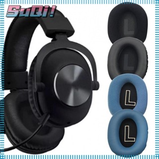 Suqi แผ่นโฟมครอบหูฟัง สําหรับ Logitech G X 1 คู่