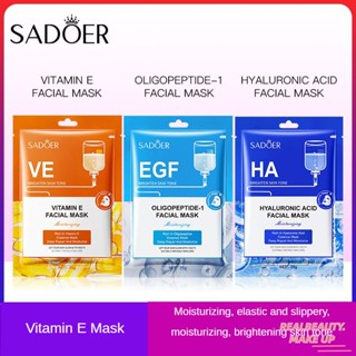 [COD] SADOER Vitamin E Moisturizing Elastic And Slide Moisturizing Mask Brightening Skin Transvious Mask [realbeauty]