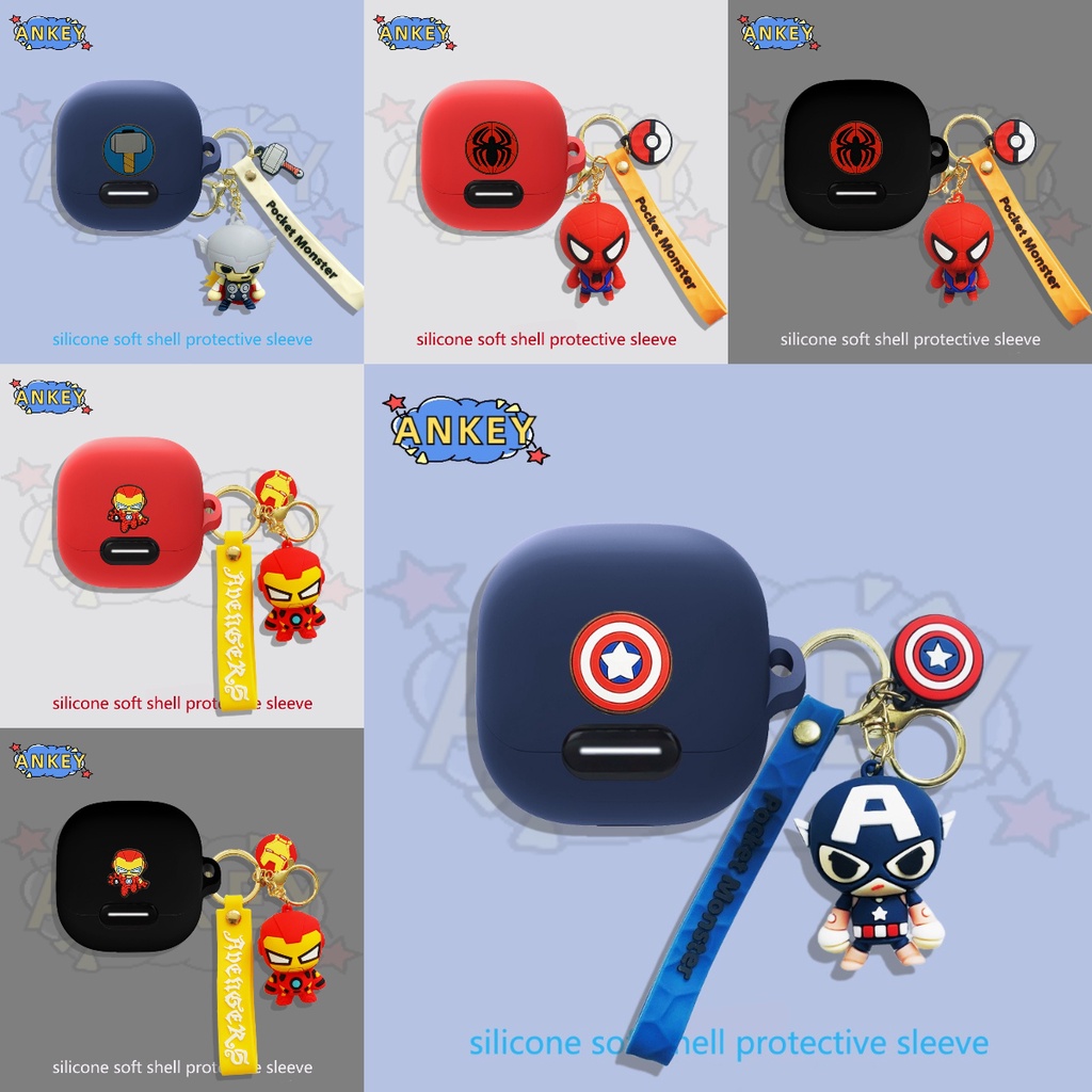 เคสหูฟังซิลิโคน แบบนิ่ม ลายกัปตัน สําหรับ Anker SoundCore Liberty 4 NC VR P10 Air 2 Pro