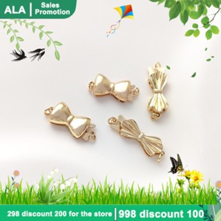 【❤️เครื่องประดับ DIY❤️】จี้หัวเข็มขัด ทอง 14K ประดับโบว์ ไข่มุก แฮนด์เมด DIY สําหรับทําเครื่องประดับ สร้อยคอ สร้อยข้อมือ [จี้ชาร์ม/จี้/จี้สร้อยคอ/จี้ ทองคํา/จี้ทองคําแท้/เครื่องประดับสร้อย/เครื่องประดับสร้อยคอ/pendant]