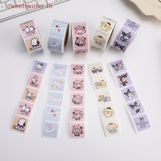 Tweet สติกเกอร์เทปซีล ลายการ์ตูนอนิเมะ Kuromi Hellokitty Sanrio ของขวัญสําหรับเด็ก 500 ชิ้น