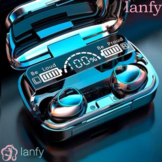 Lanfy M10 หูฟังไร้สาย บลูทูธ 5.1 ตัดเสียงรบกวน M10 จอแสดงผล LED M10 Hifi สําหรับเล่นกีฬา