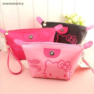 Onem กระเป๋าเครื่องสําอาง ลายการ์ตูน Hello Kitty กันน้ํา ความจุขนาดใหญ่