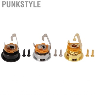 Punkstyle Guitar Stereo Output Socket Thickened Round Cup Shaped Metal Jack For TL