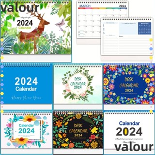 Valour ปฏิทินตั้งโต๊ะ นับถอยหลัง 365 วัน ปี 2024 เครื่องเขียน สําหรับตกแต่ง