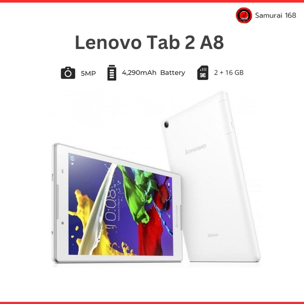 Lenovo Tab 2 A8 แท็บเล็ต จอใหญ่ 8" RAM 2GB / ROM 16GB