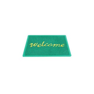 GRAFFE พรมเช็ดเท้าดักฝุ่น WELCOME รุ่น CARA-GN ขนาด 40x60x1.2 ซม. สีเขียว