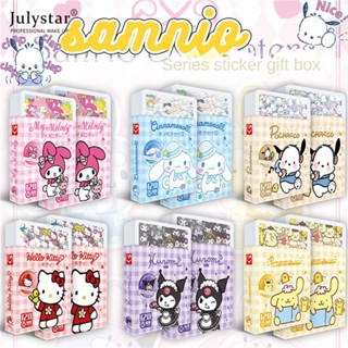 JULYSTAR Sanrio 120 สติกเกอร์ Yuhang สุนัข Pachar สุนัขโน้ตบุ๊คตกแต่งการ์ตูนสติกเกอร์กันน้ำอุปกรณ์ต่อพ่วงหัวใหญ่สติกเกอร์