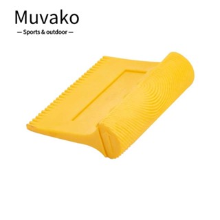 Muvako เครื่องมือวาดภาพลายไม้ ยาง สีเหลือง ลายไม้ สําหรับตกแต่งห้อง DIY