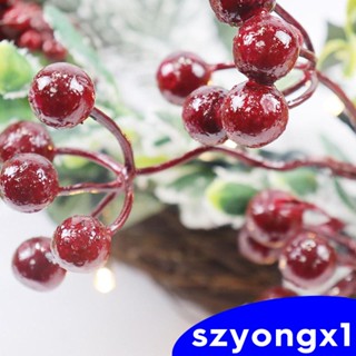 [Szyongx1] พวงหรีดคริสต์มาส สีแดง 17.72 นิ้ว สําหรับบ้านฟาร์ม ห้องรับประทานอาหาร เตาผิง