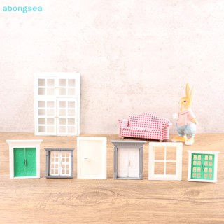 Abongsea โมเดลบ้าน วิลล่า ประตู หน้าต่าง พลาสติก ขนาดเล็ก สําหรับตกแต่ง