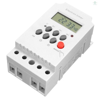 AC 220V 25A Digital Programmable Timer Din Rail Electronic Timer Time Switch Controller with LCD Display Clock