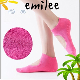 Emilee ถุงเท้ากีฬา ผ้าฝ้าย สําหรับเต้นบัลเล่ต์ โยคะ