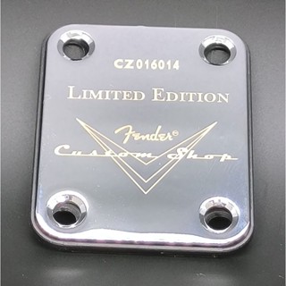 Fender Shop Limited Chrome Idition แผ่นคอกีตาร์ สําหรับ Stratocaster Telecaster