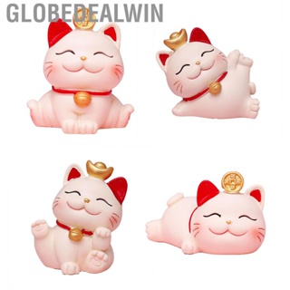 Globedealwin Resin Lucky  Ornament Chinese Style Fortune Statue Decoration New Year Figurine Crafts for Home Living Room Decor