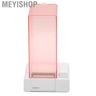 Meyishop Automatic Cotton Pad Holder Pink Transparent Storage Box EC