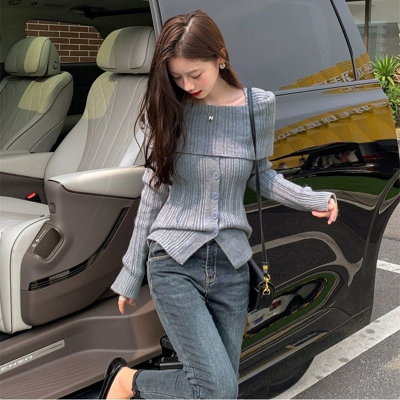 L.A Shop ​พร้อมส่ง เสื้อไหมพรมผ้าร่อง 4 สี แขนยาว "CZ048" -C