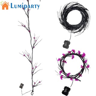 Lumiparty ไฟหวาย Led 48 ดวง 24 ดวง 8 โหมด กันน้ํา สว่างมาก สําหรับฮาโลวีน ในร่ม