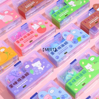 【MEET】กล่องของขวัญกาวครีมรสผลไม้ DIY กิ๊บติดผมแฮนด์เมดเครื่องประดับ GukaSticker ชุดอุปกรณ์เสริมเรซิ่นวัสดุแพ็คเกจ