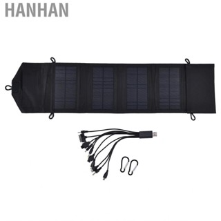 Hanhan 15W 5V Portable Solar Folding Panel Power Station Outdoor USB CUB