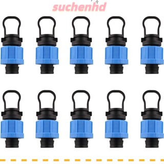 Suchenhd จุกปิดปลายท่อน้ําหยด 16 มม. สีฟ้า 10 ชิ้น