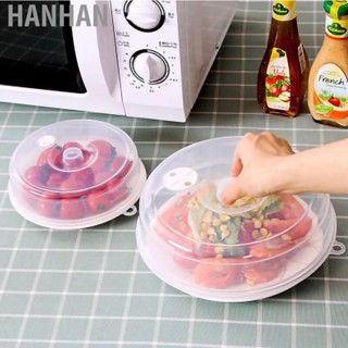 Hanhan Microwave  Cover PP  Grade Transparent Guard Lid with Grip Handle