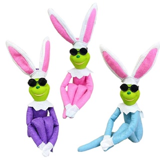 Bunny Rabbit Easter Cartoon Toy Dolls Stuffed Animals Home Table Desk Ornament