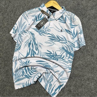 Volcom SUPER PREMIUM SURFING DISTRO เสื้อยืด คอปก สําหรับผู้ชาย 057