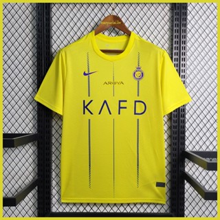 เสื้อยืด ลายทีมชาติฟุตบอล Al Nassr 23-24 ชุดเหย้า